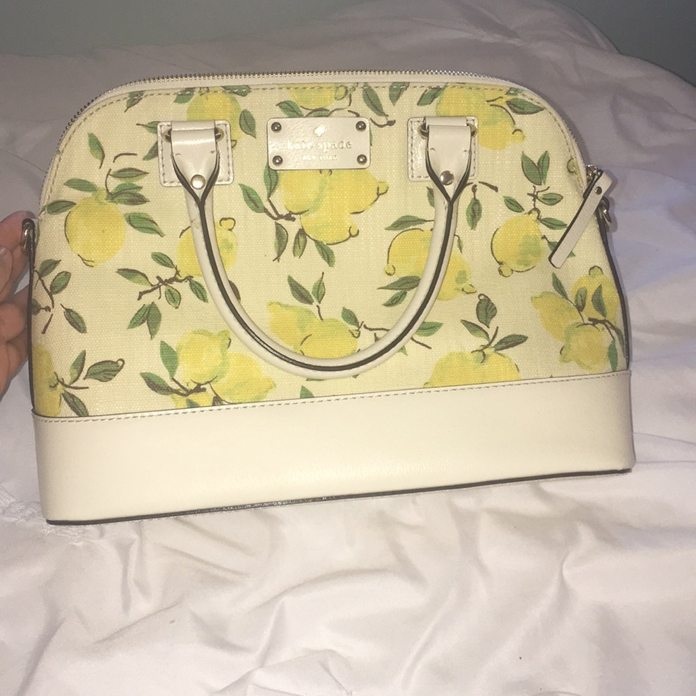 Kate Spade lemon designs satchel
